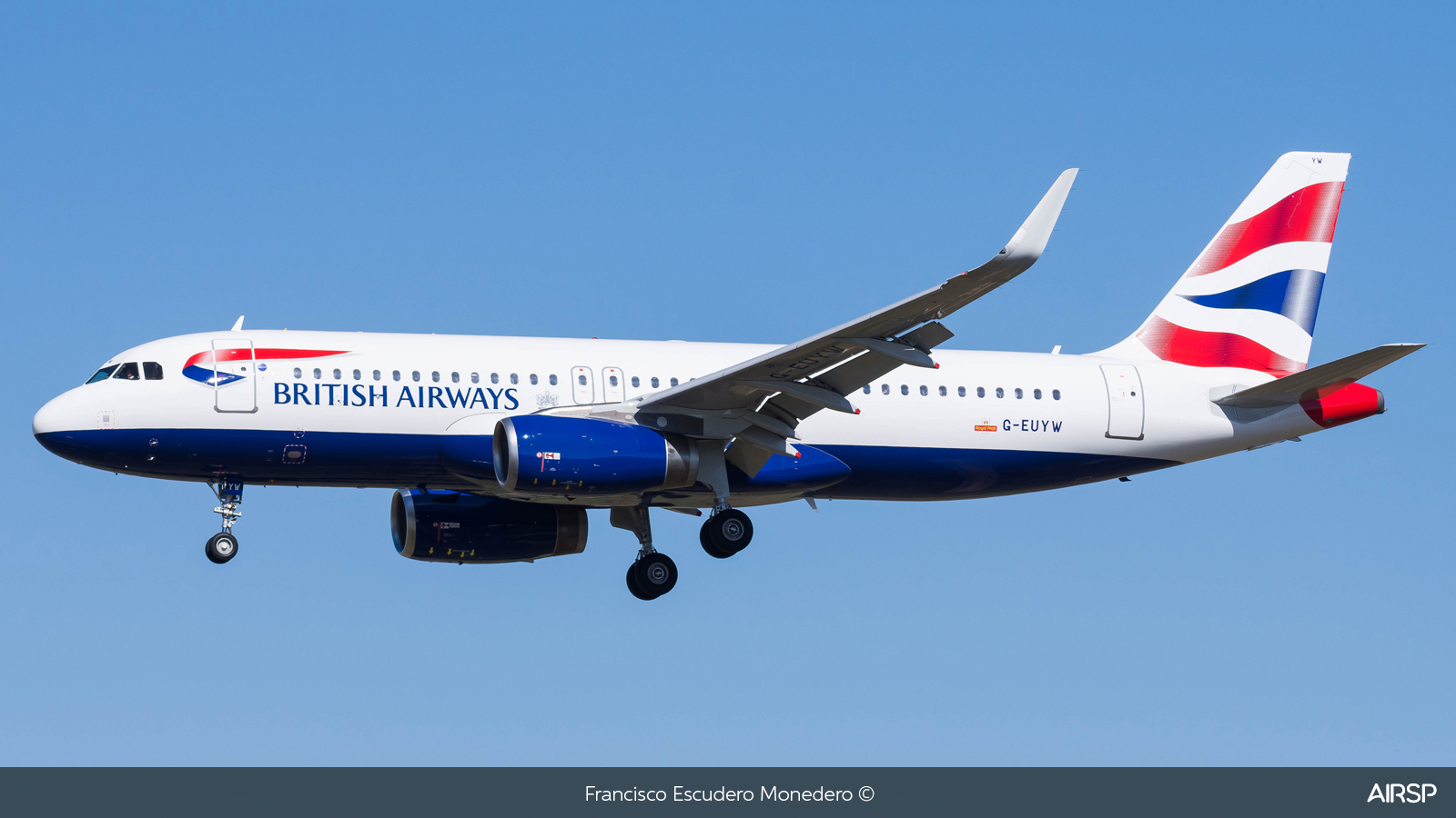 British Airways  Airbus A320  G-EUYW