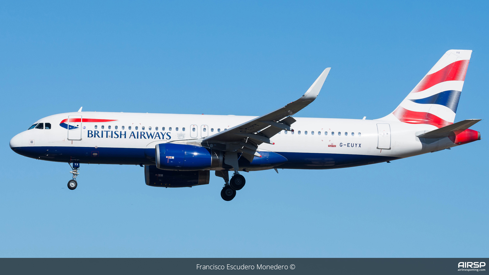 British Airways  Airbus A320  G-EUYX