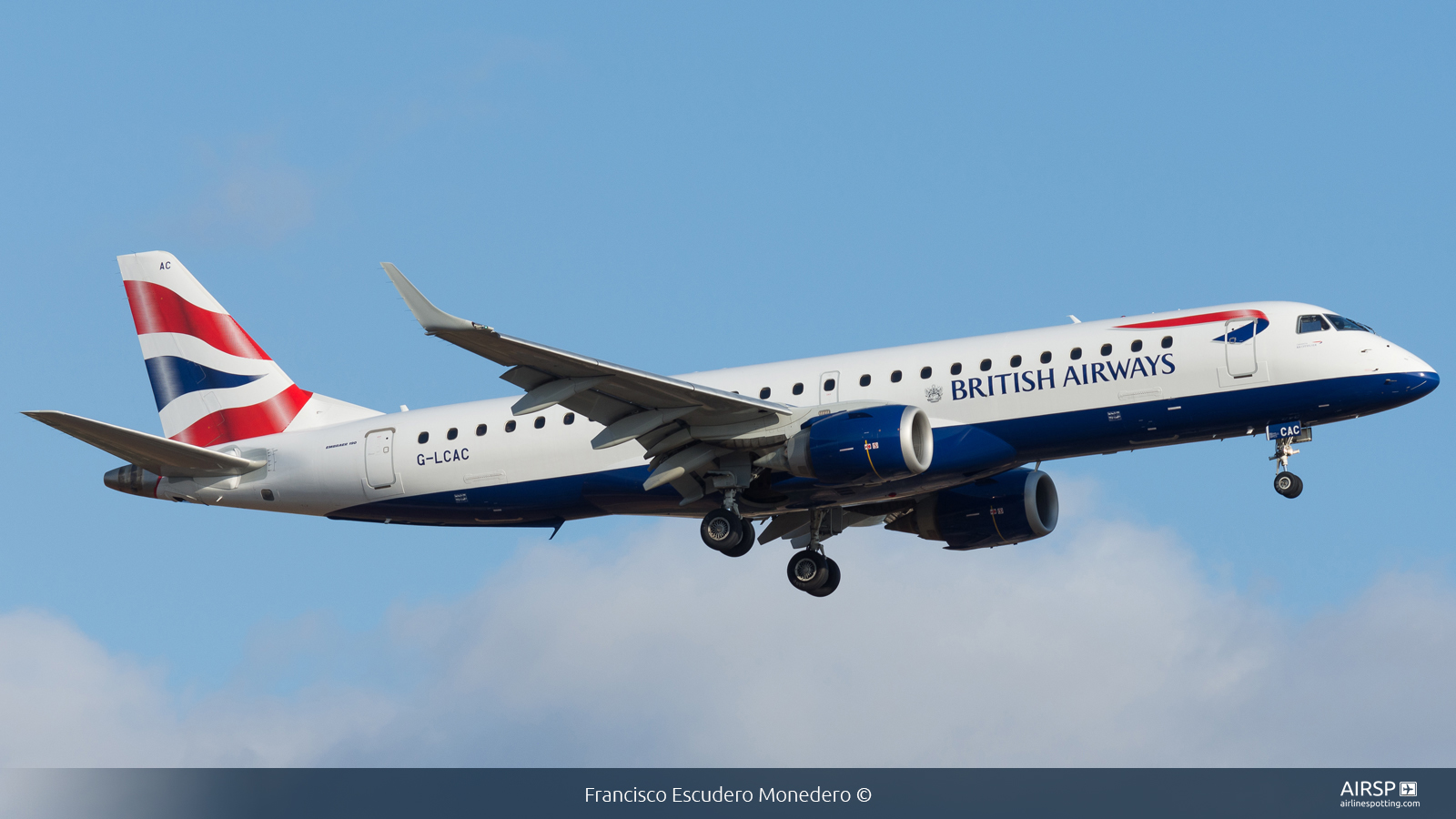 British Airways Cityflyer  Embraer E190  G-LCAC