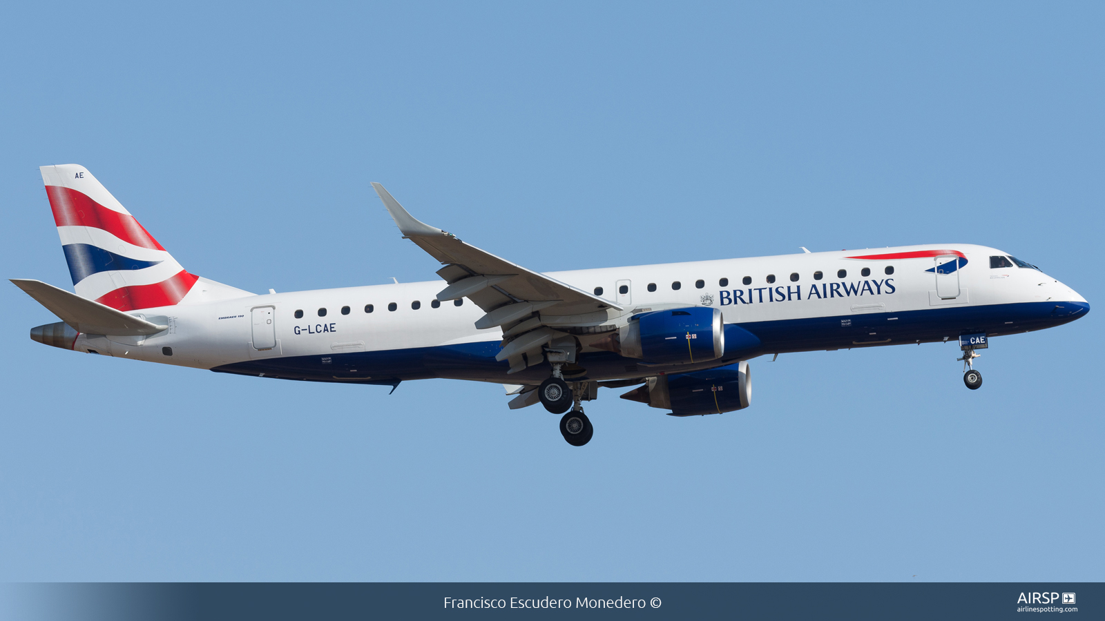 British Airways Cityflyer  Embraer E190  G-LCAE