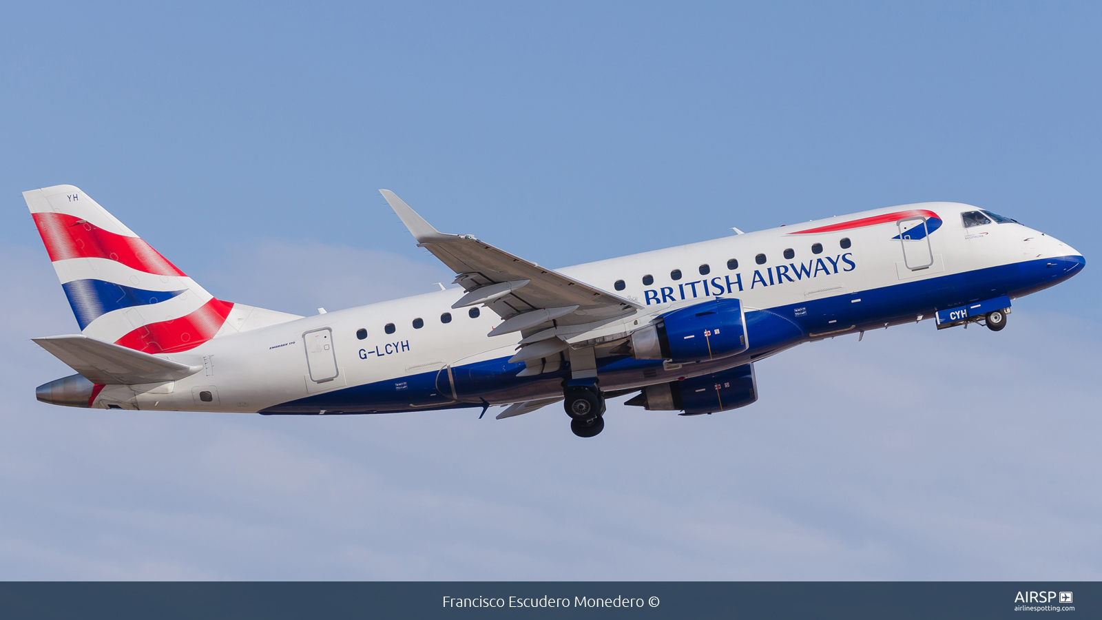 British Airways Cityflyer  Embraer E170  G-LCYH