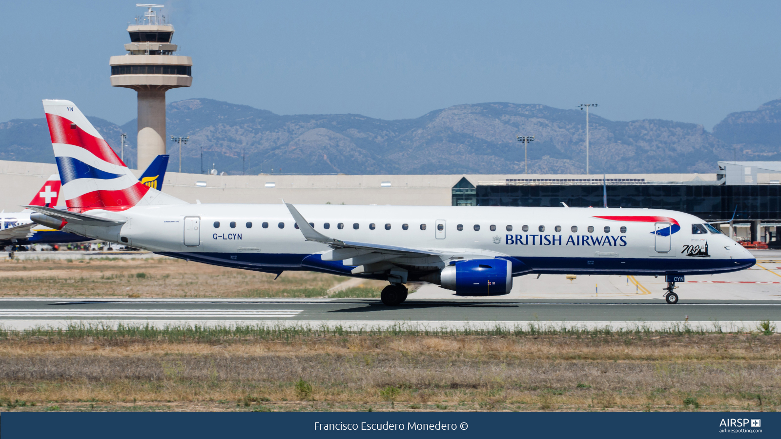 British Airways Cityflyer  Embraer E190  G-LCYN