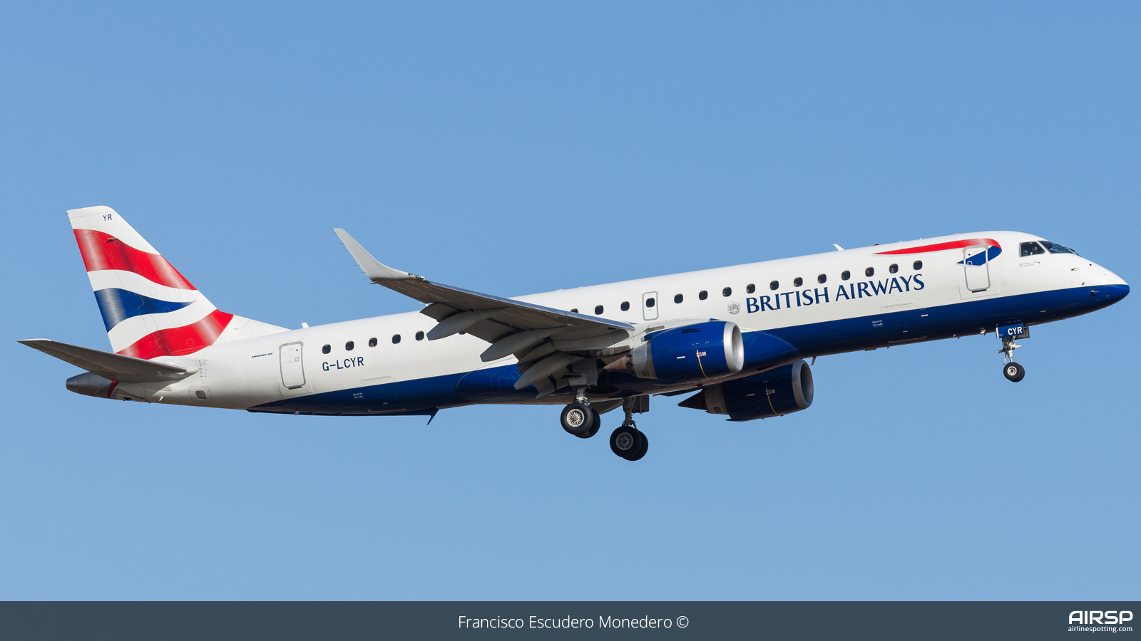 British Airways Cityflyer  Embraer E190  G-LCYR