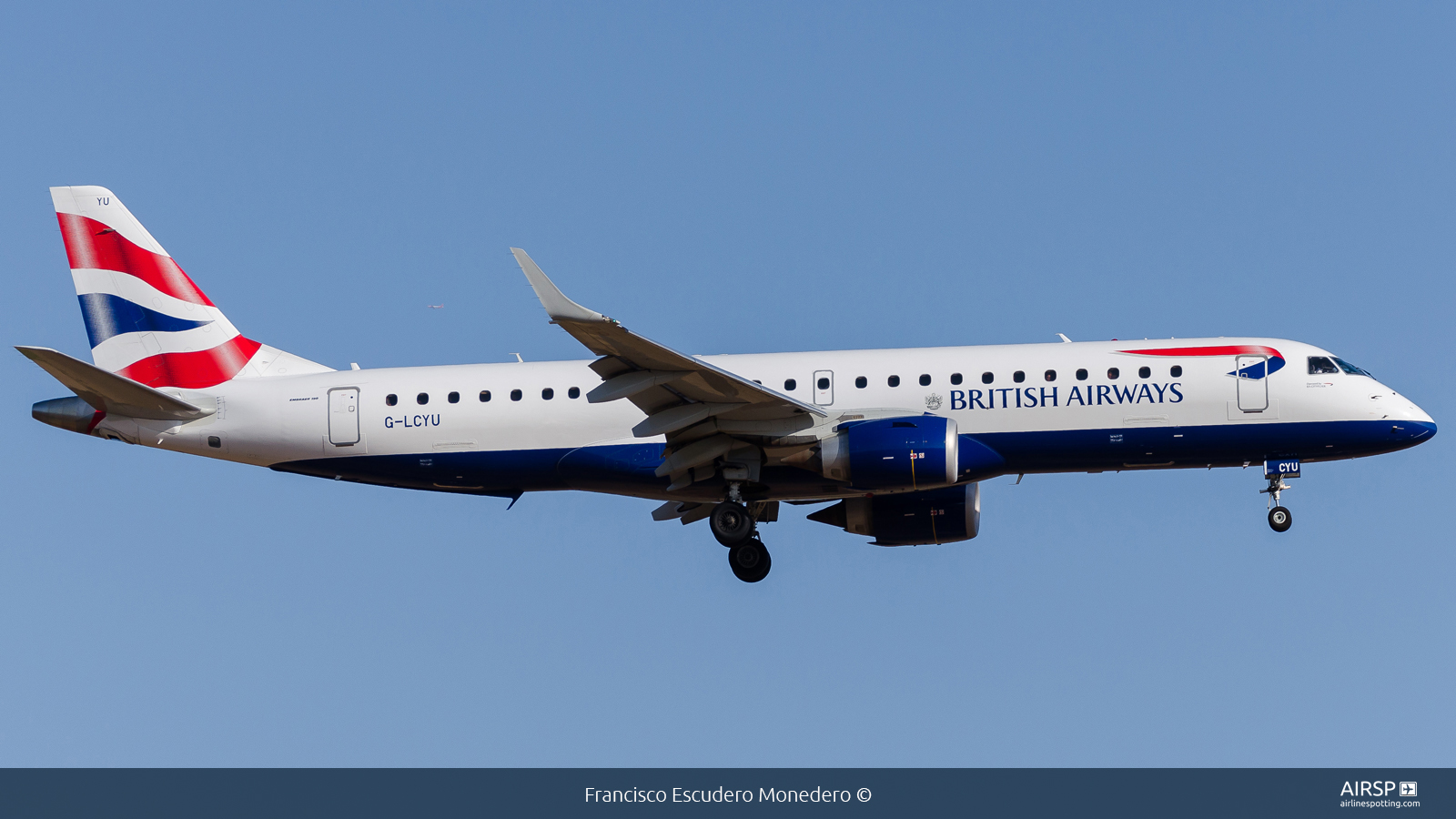 British Airways Cityflyer  Embraer E190  G-LCYU