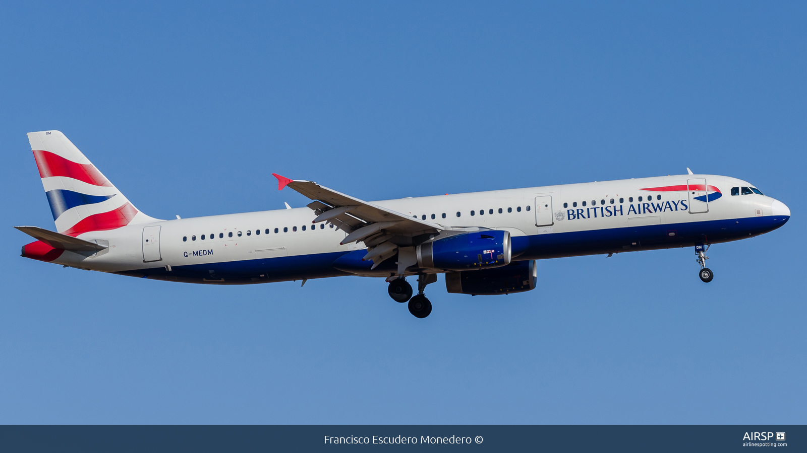 British Airways  Airbus A321  G-MEDM