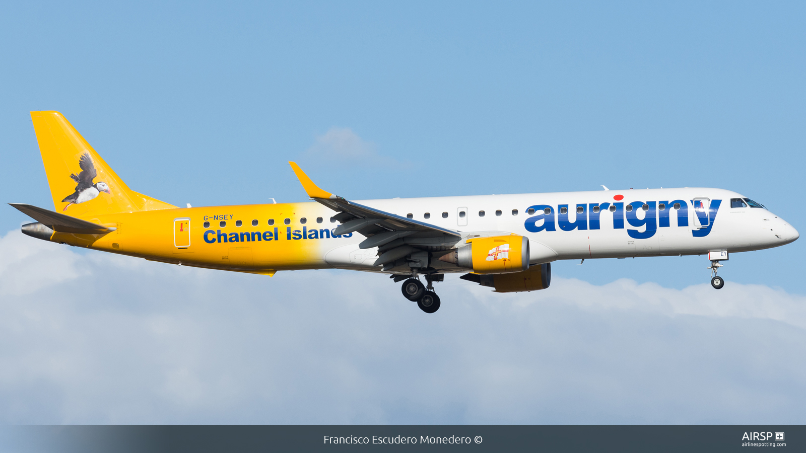 Aurigny  Embraer E195  G-NSEY