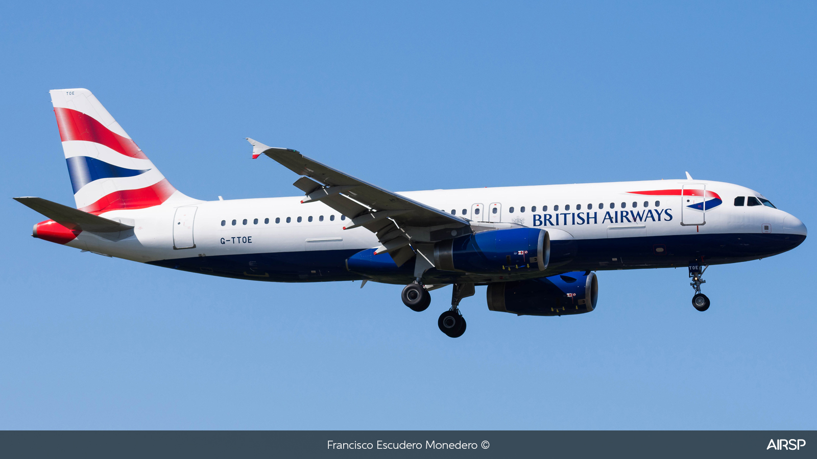British Airways  Airbus A320  G-TTOE
