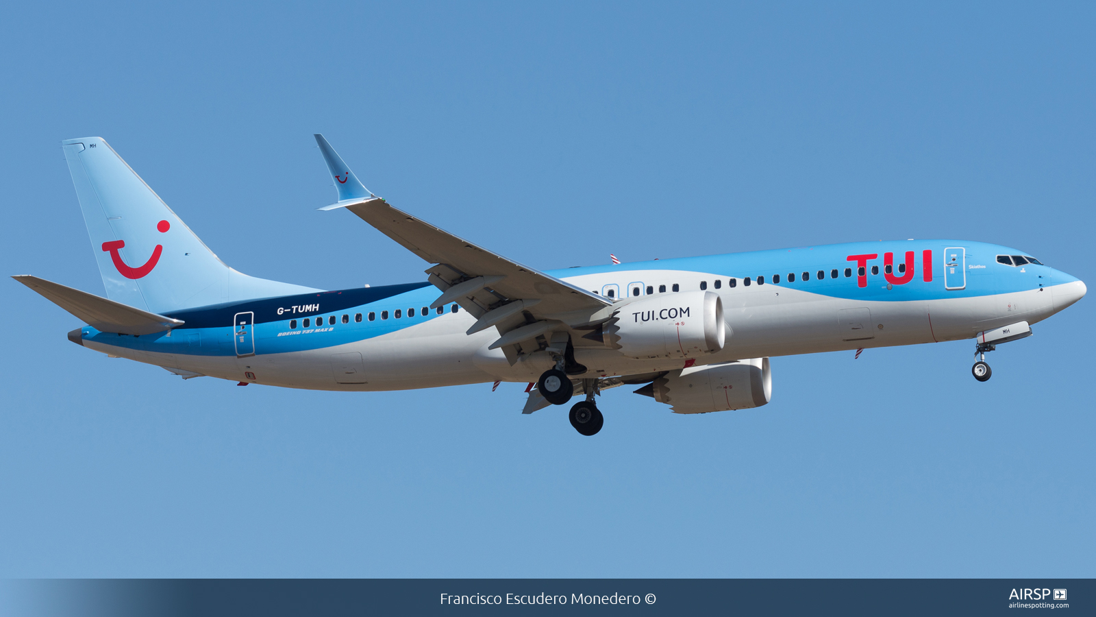 Tui Airways  Boeing 737 Max 8  G-TUMH