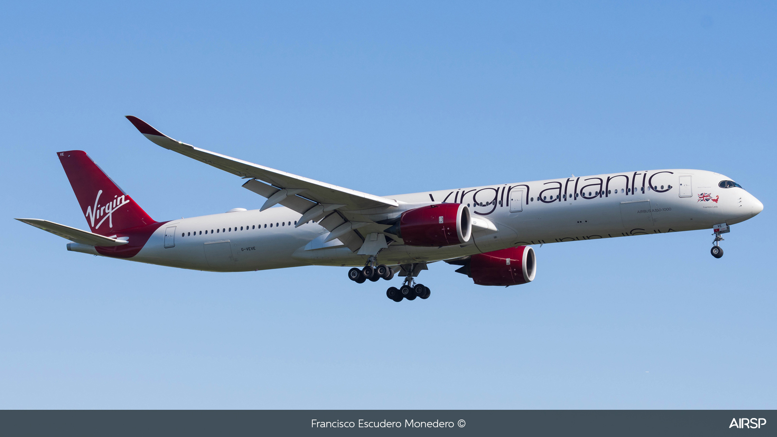 Virgin Atlantic  Airbus A350-1000  G-VEVE