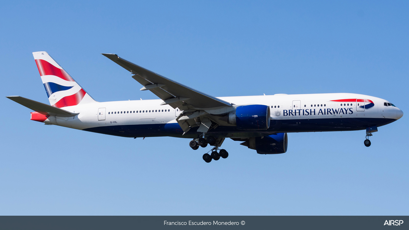 British Airways  Boeing 777-200  G-VIIL