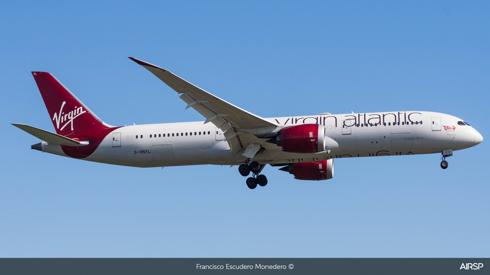 Virgin Atlantic  Boeing 787-9  G-VNYL