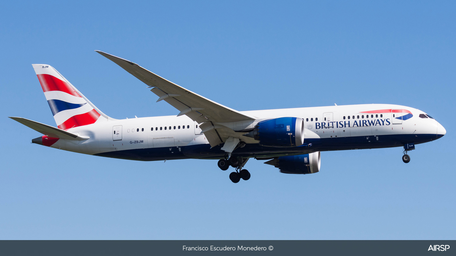 British Airways  Boeing 787-8  G-ZBJM