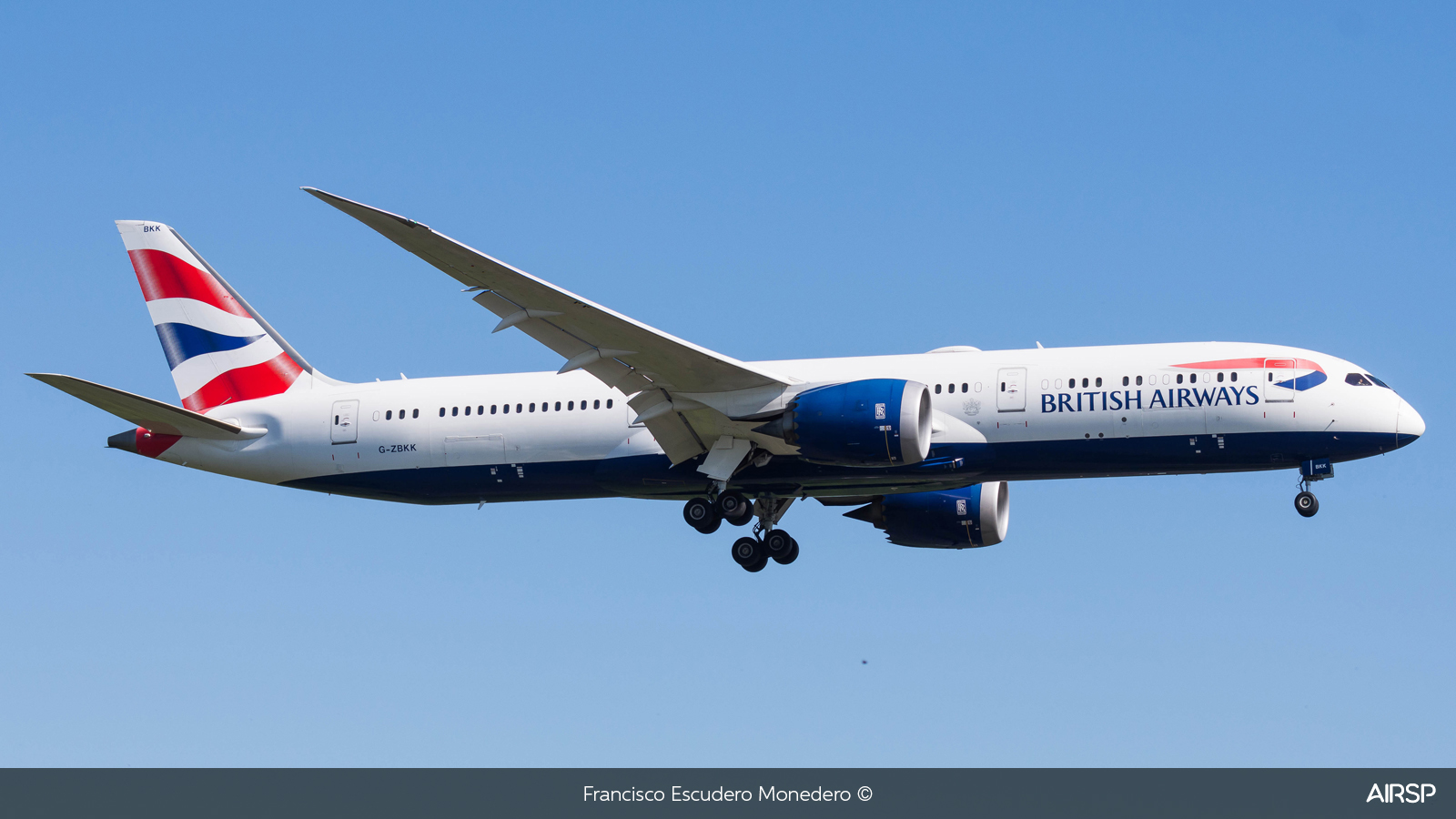 British Airways  Boeing 787-9  G-ZBKK
