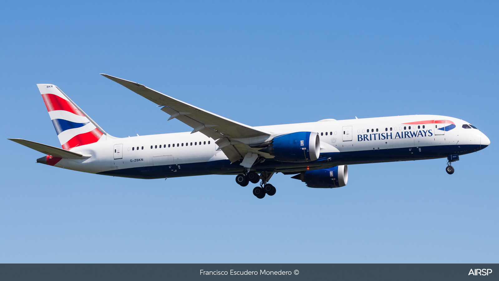 British Airways  Boeing 787-9  G-ZBKN