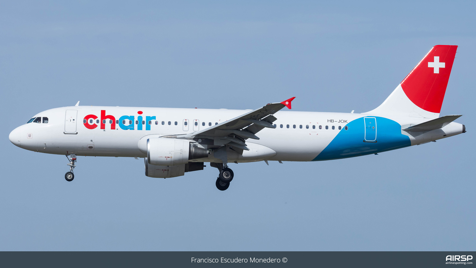 Chair Airlines  Airbus A320  HB-JOK