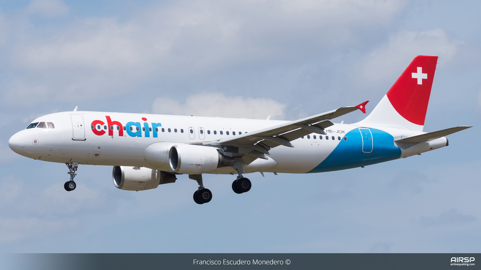 Chair Airlines  Airbus A320  HB-JOK