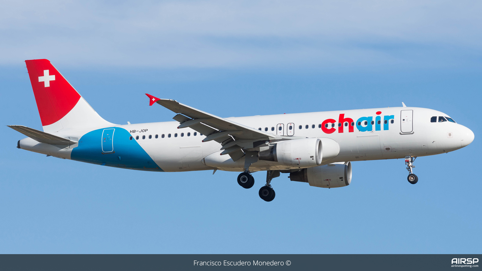 Chair Airlines  Airbus A320  HB-JOP