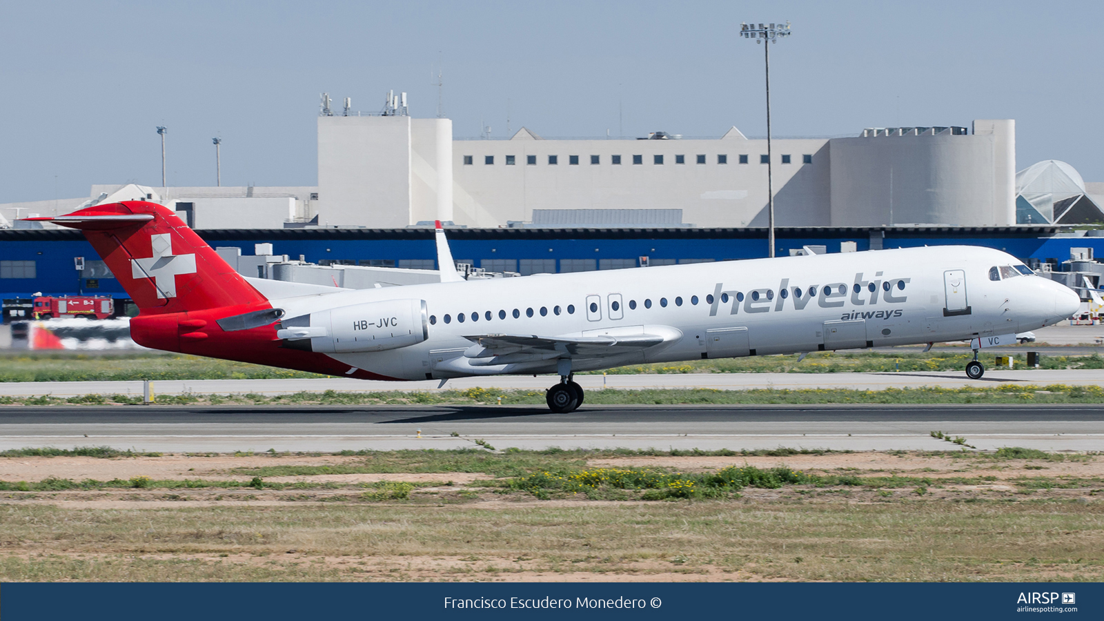 Helvetic Airways  Fokker F-100  HB-JVC