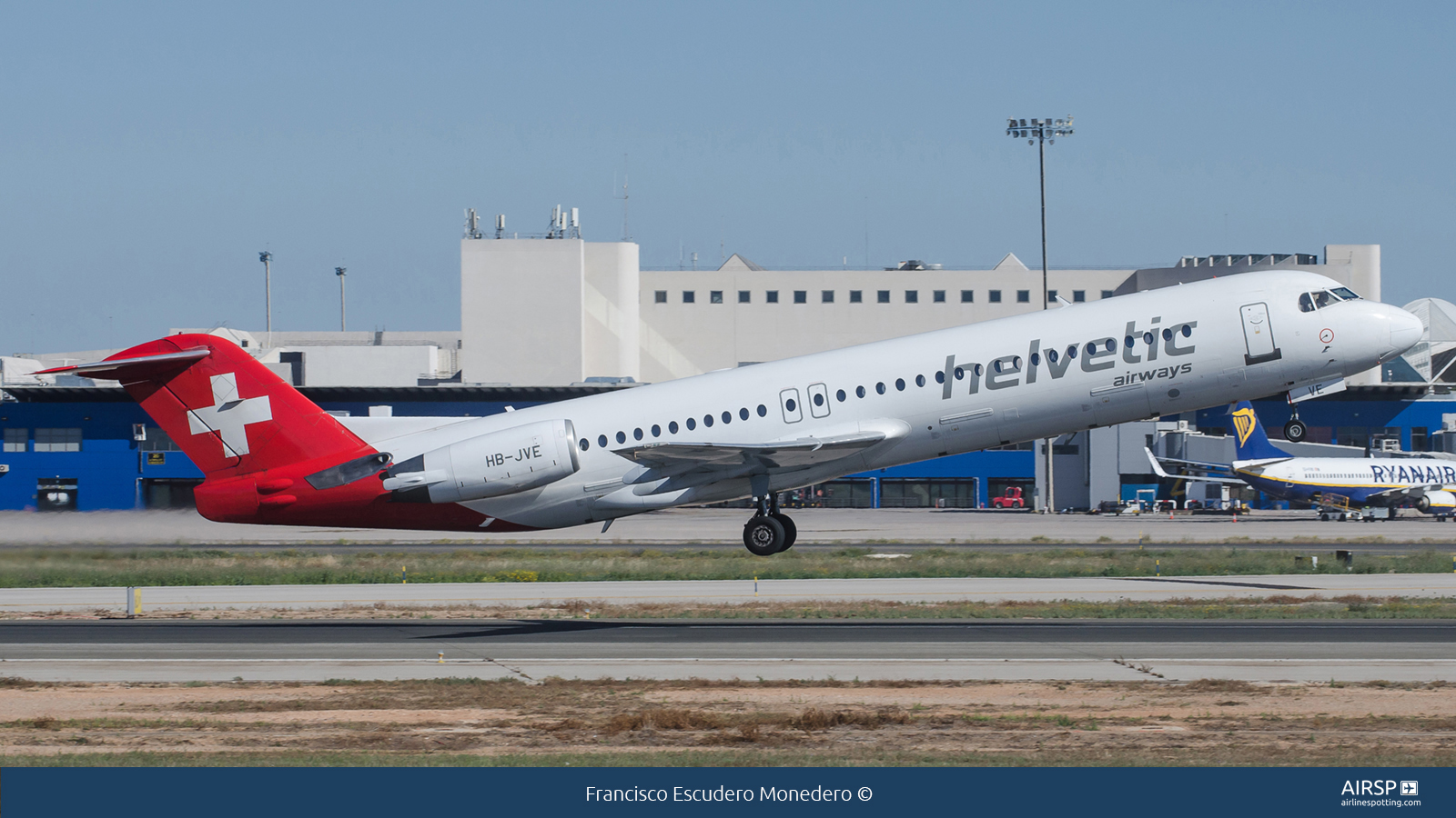 Helvetic Airways  Fokker F-100  HB-JVE