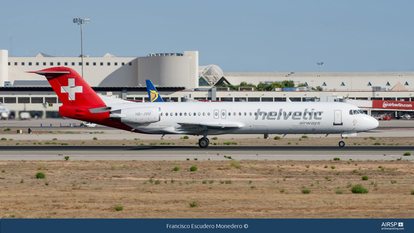 Helvetic Airways  Fokker F-100  HB-JVH