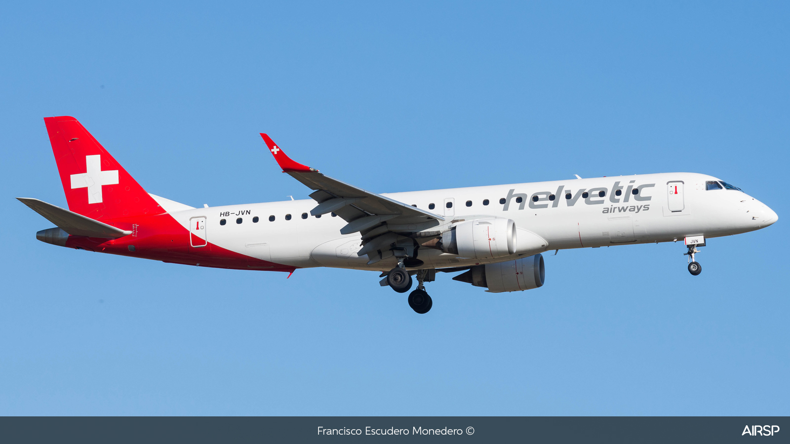 Helvetic Airways  Embraer E190  HB-JVN