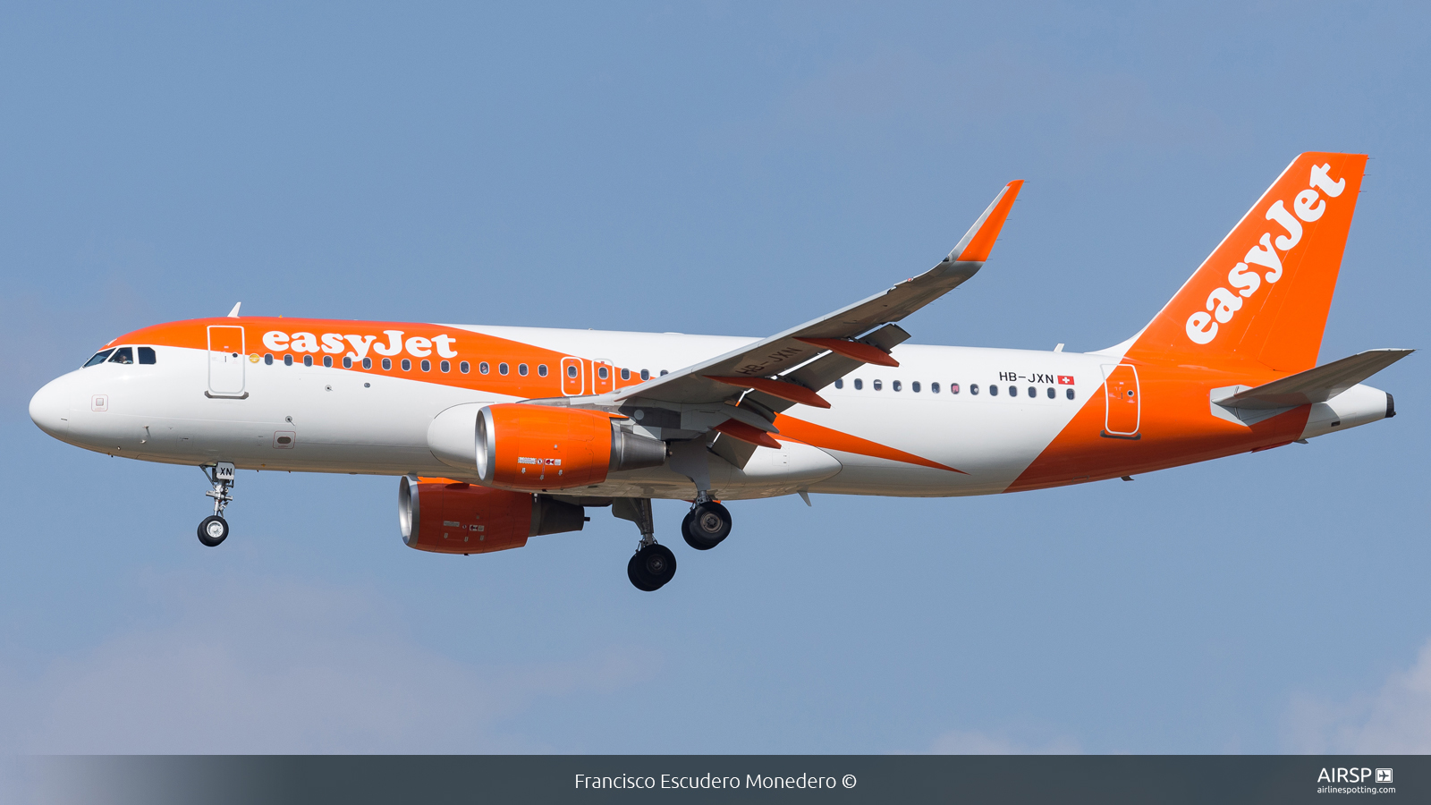 Easyjet  Airbus A320  HB-JXN
