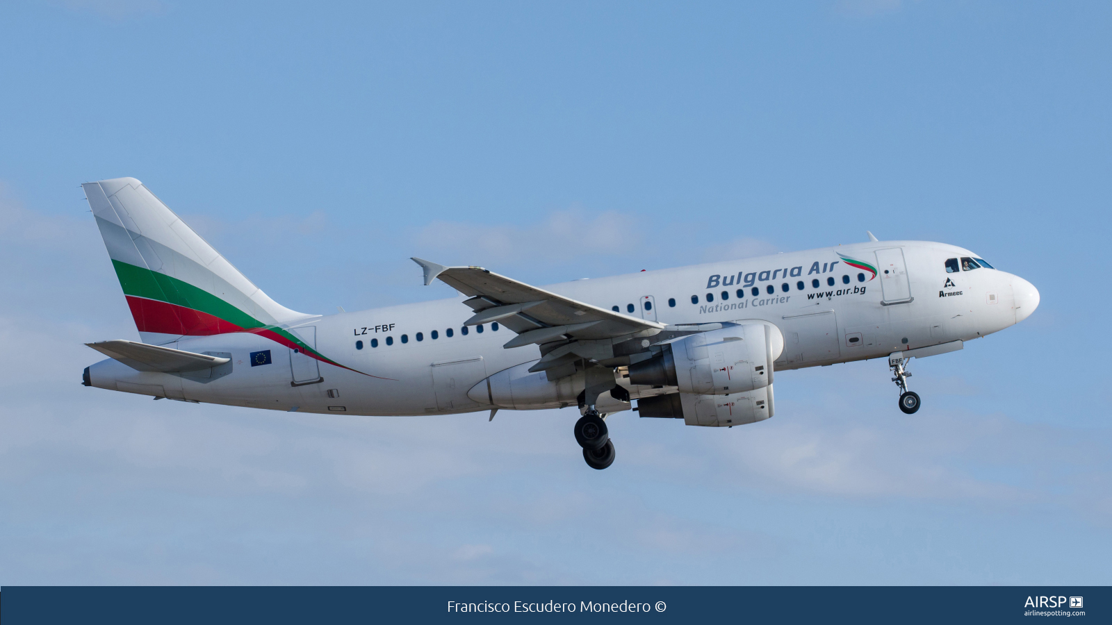 Bulgaria Air  Airbus A319  LZ-FBF