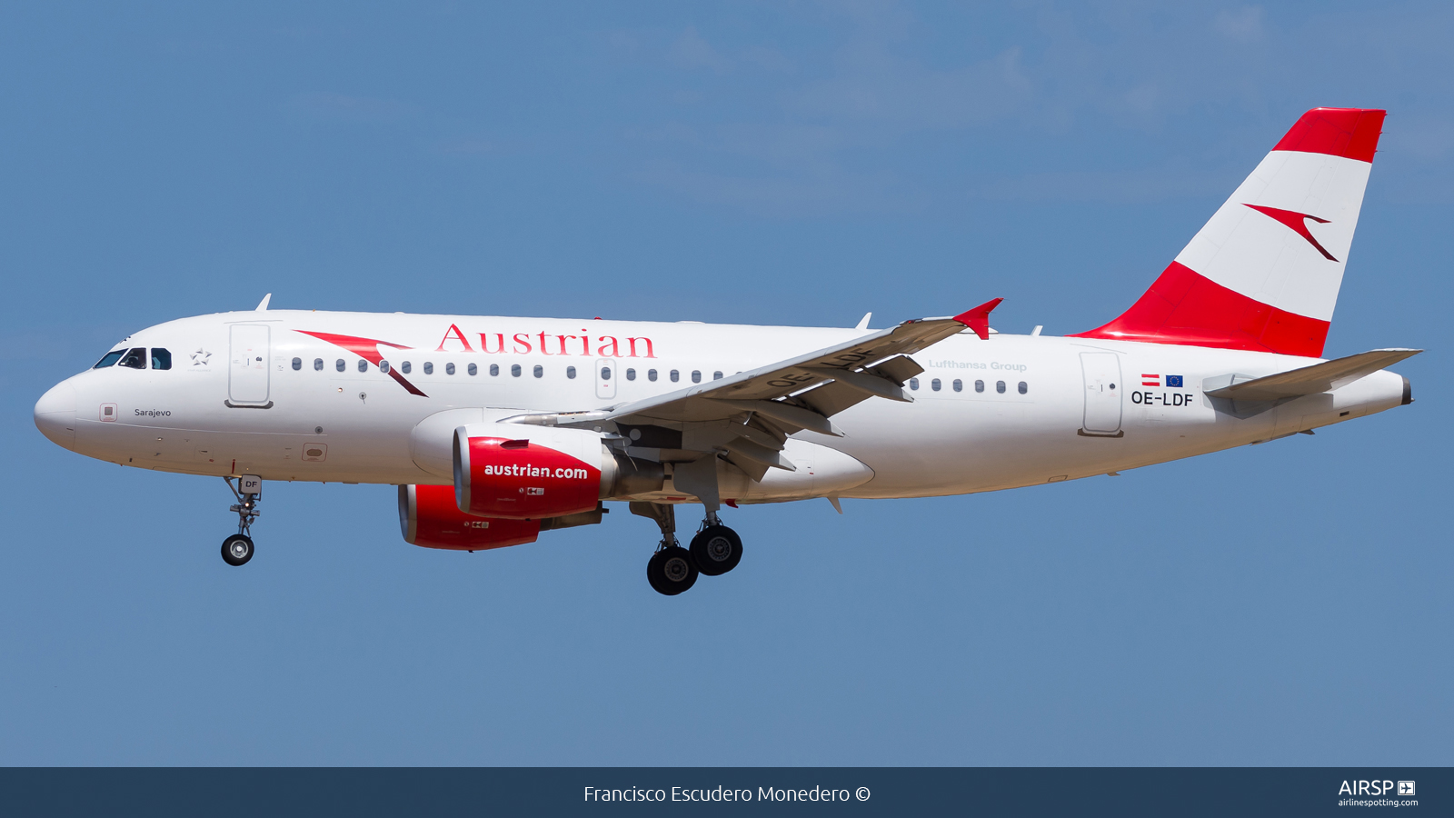 Austrian Airlines  Airbus A319  OE-LDF