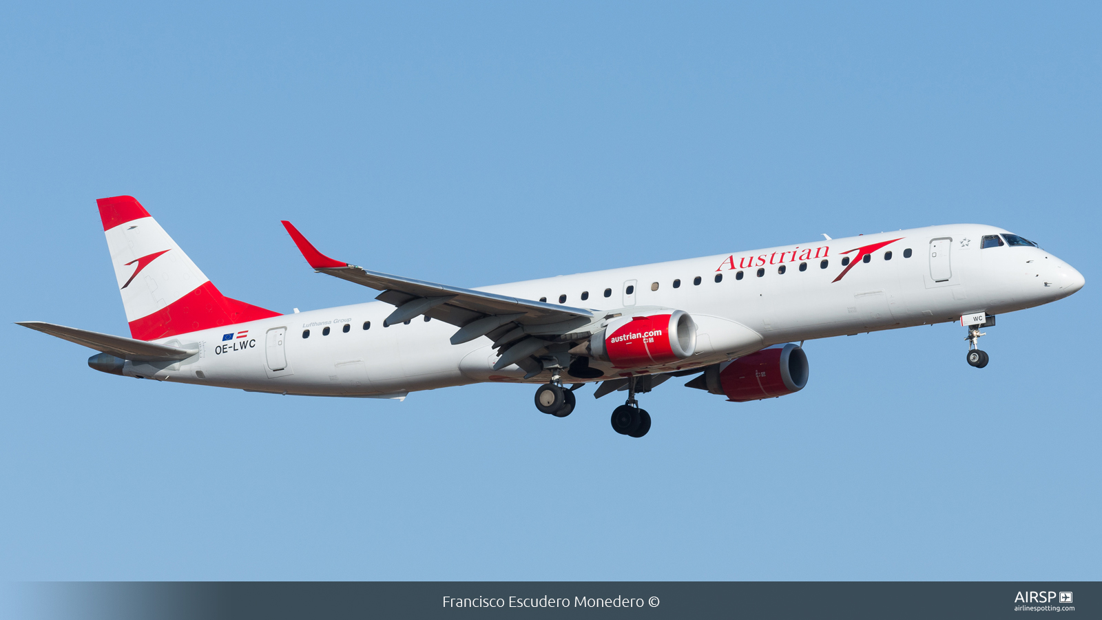Austrian Airlines  Embraer E195  OE-LWC