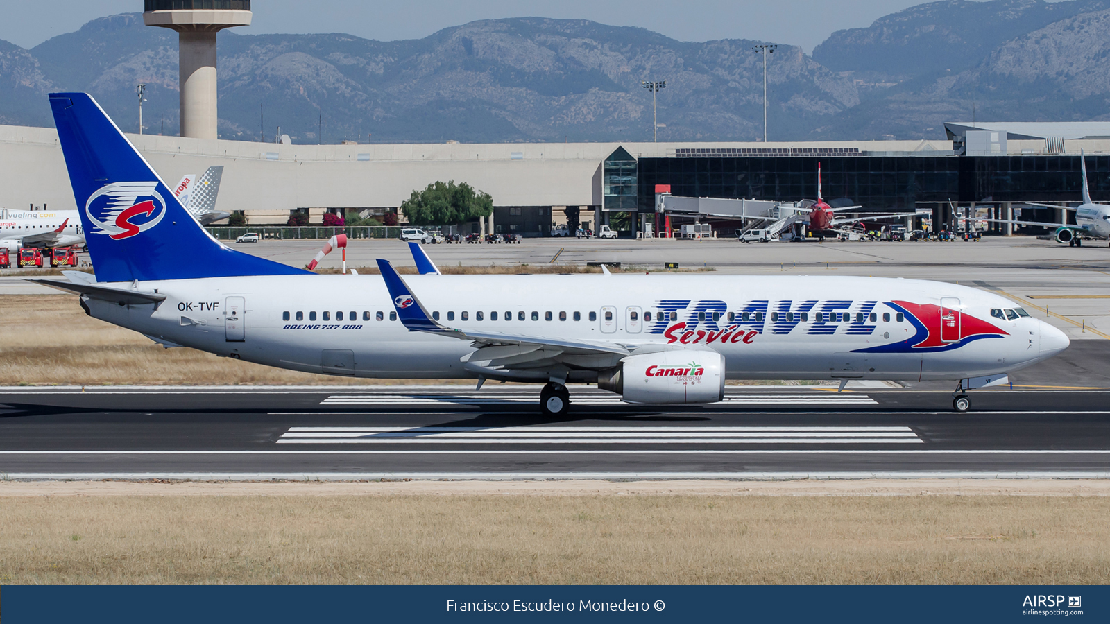 Travel Service  Boeing 737-800  OK-TVF