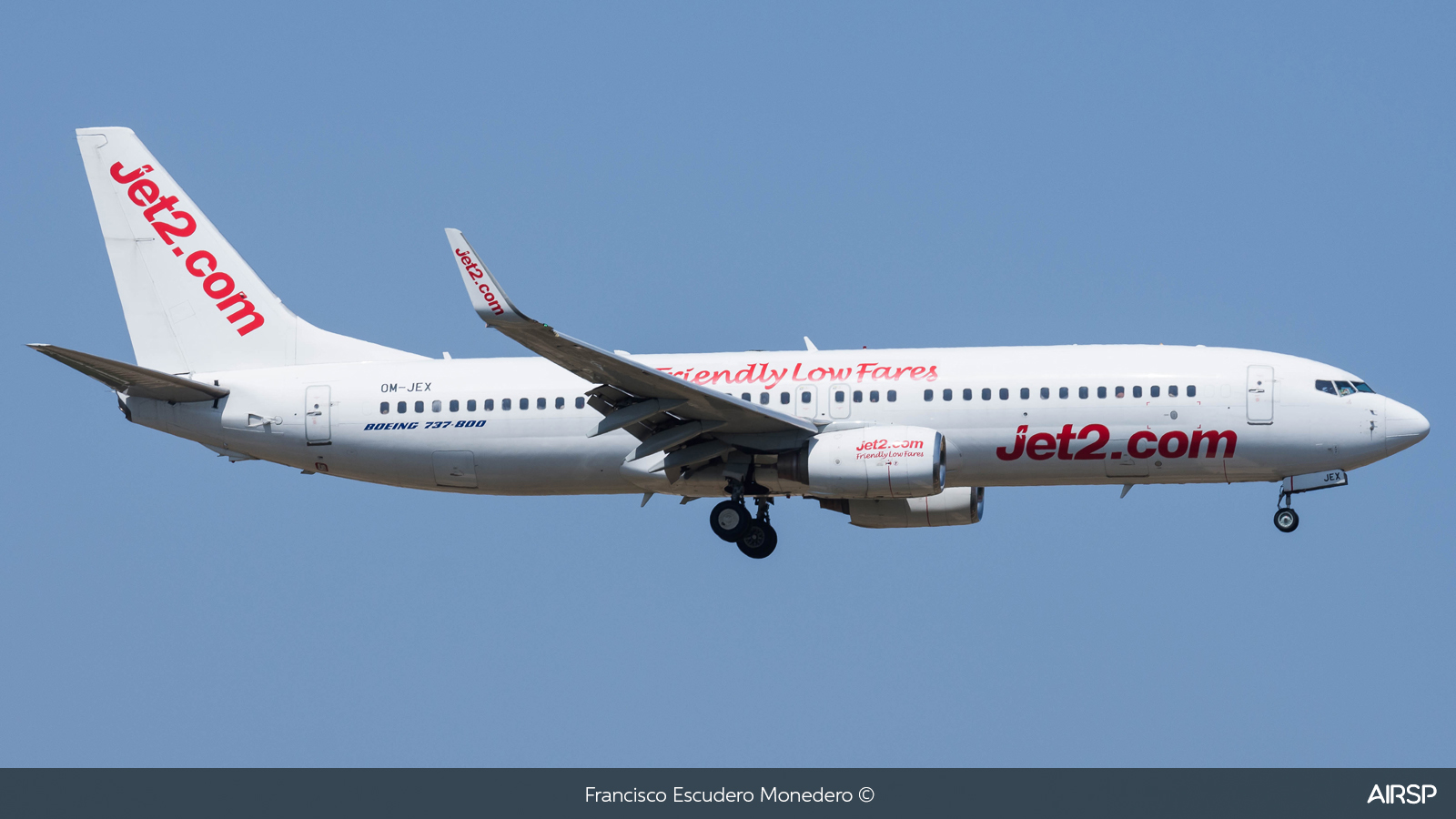 Jet2  Boeing 737-800  OM-JEX