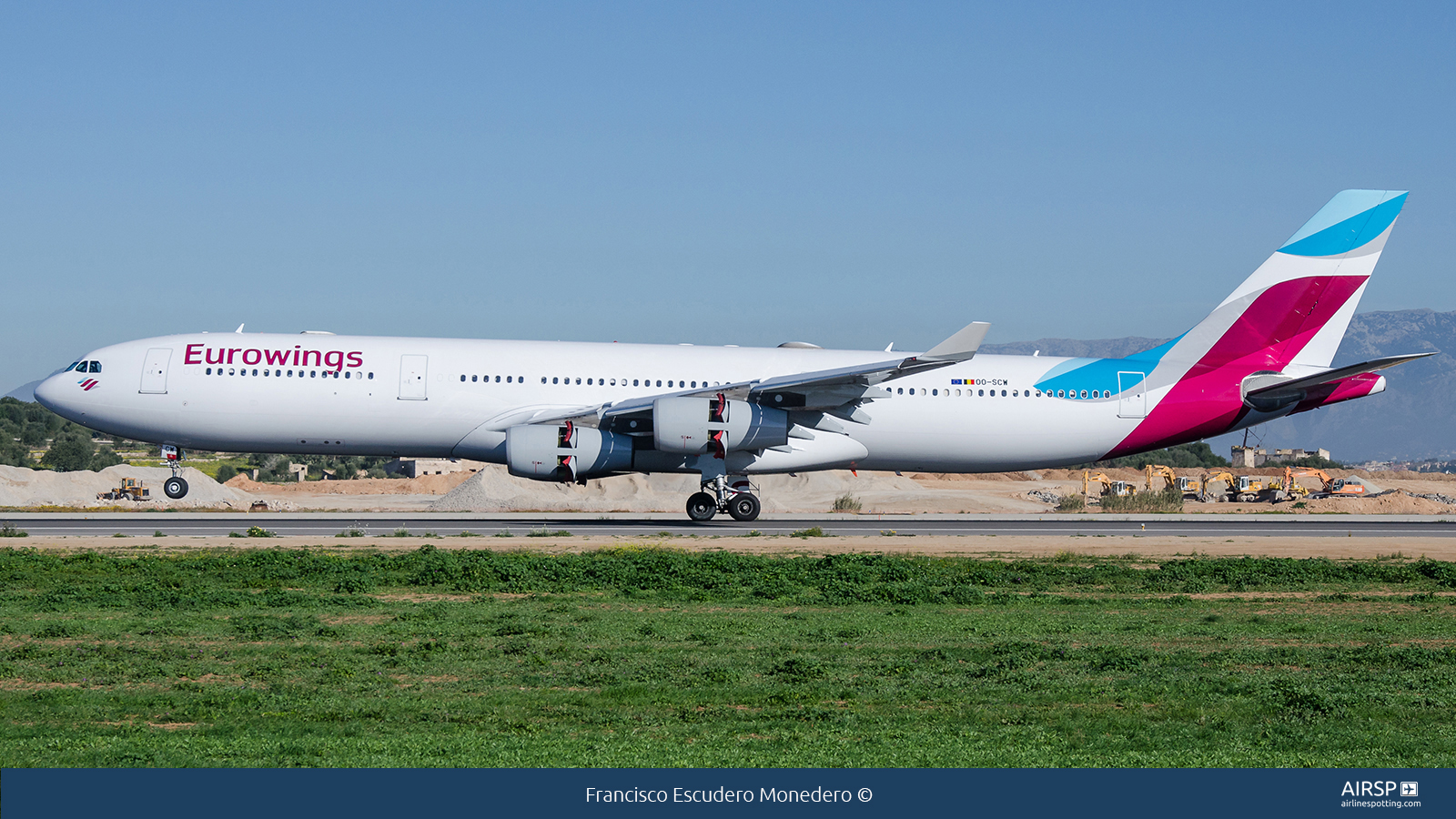 Eurowings  Airbus A340-300  OO-SCW