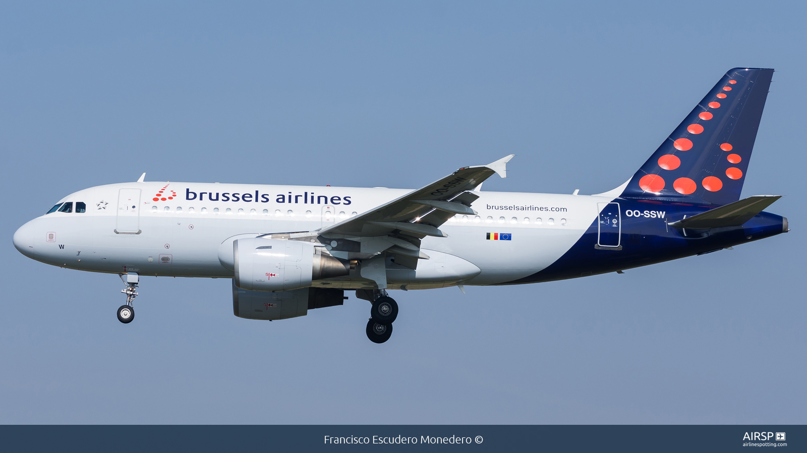 Brussels Airlines  Airbus A319  OO-SSW