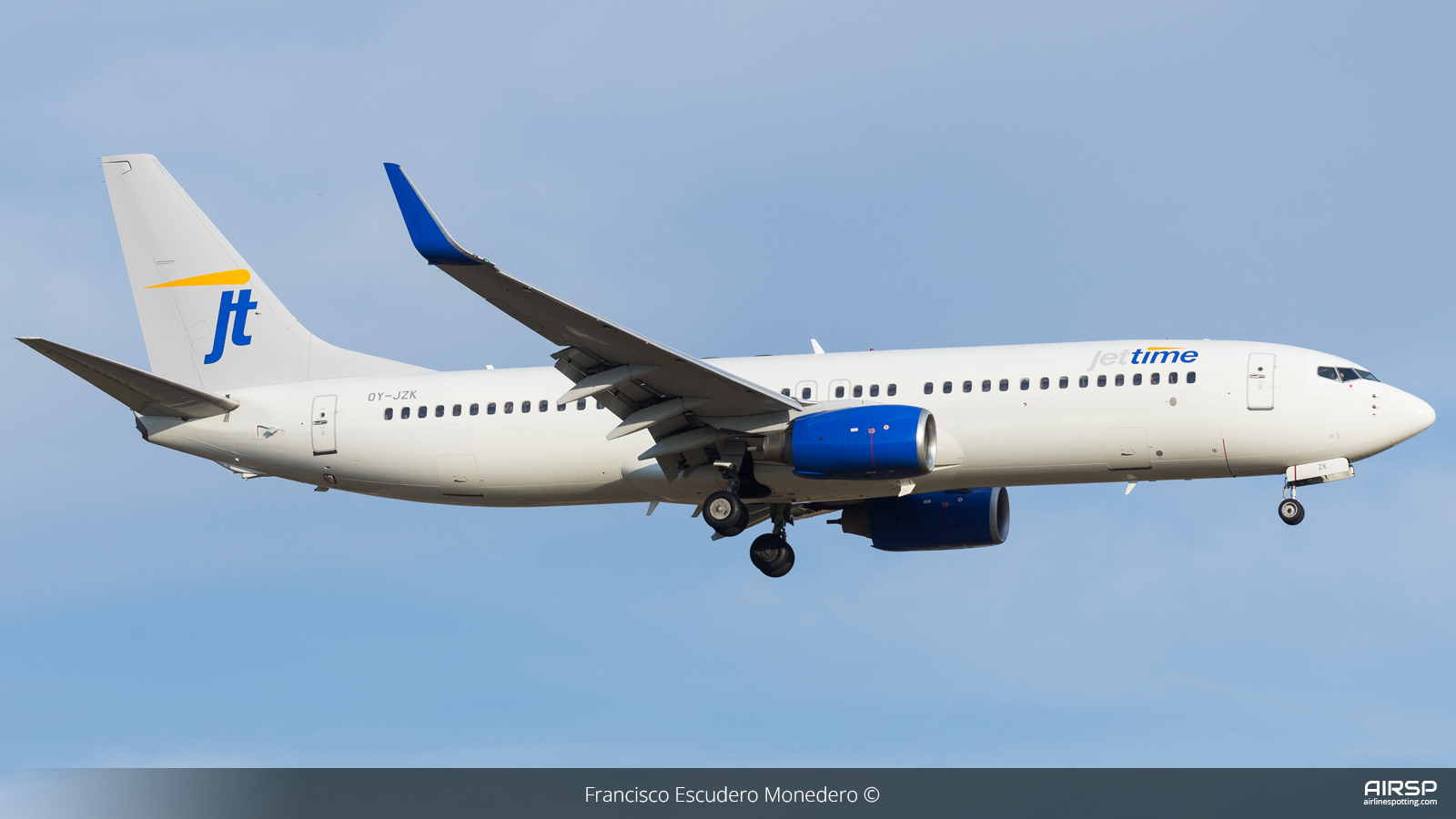 Jettime  Boeing 737-800  OY-JZK