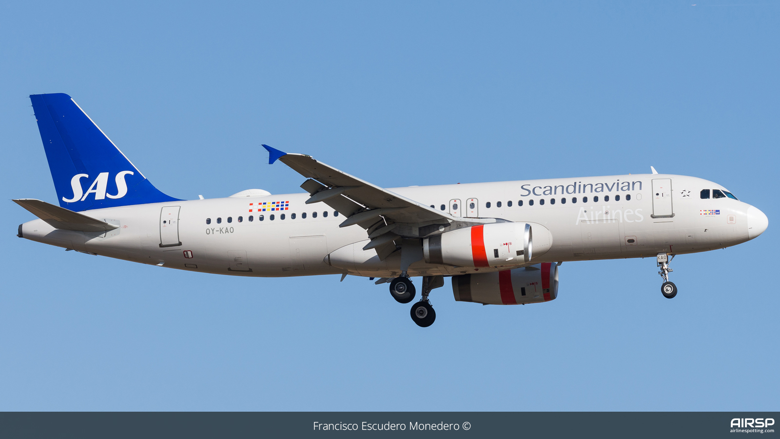 SAS Scandinavian Airlines  Airbus A320  OY-KAO