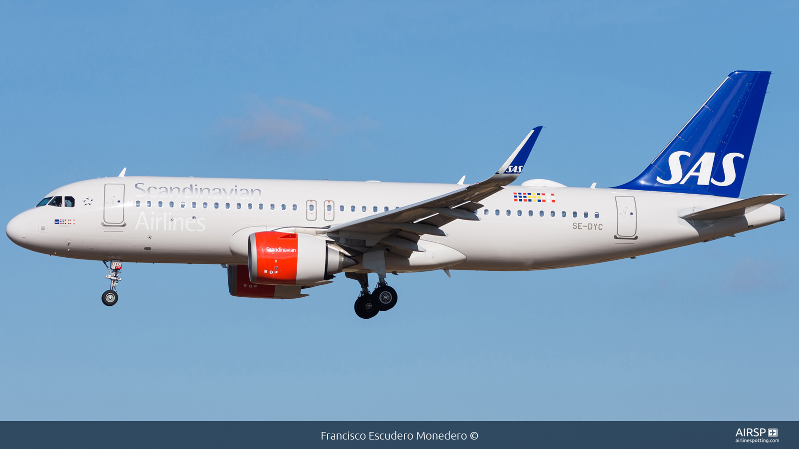 SAS Scandinavian Airlines  Airbus A320neo  SE-DYC