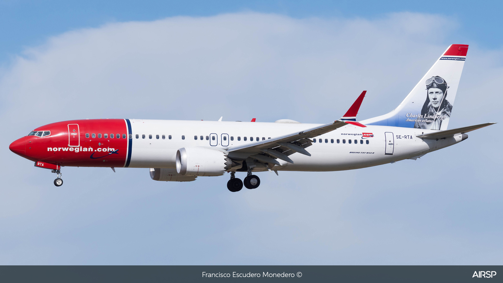Norwegian  Boeing 737 Max 8  SE-RTA