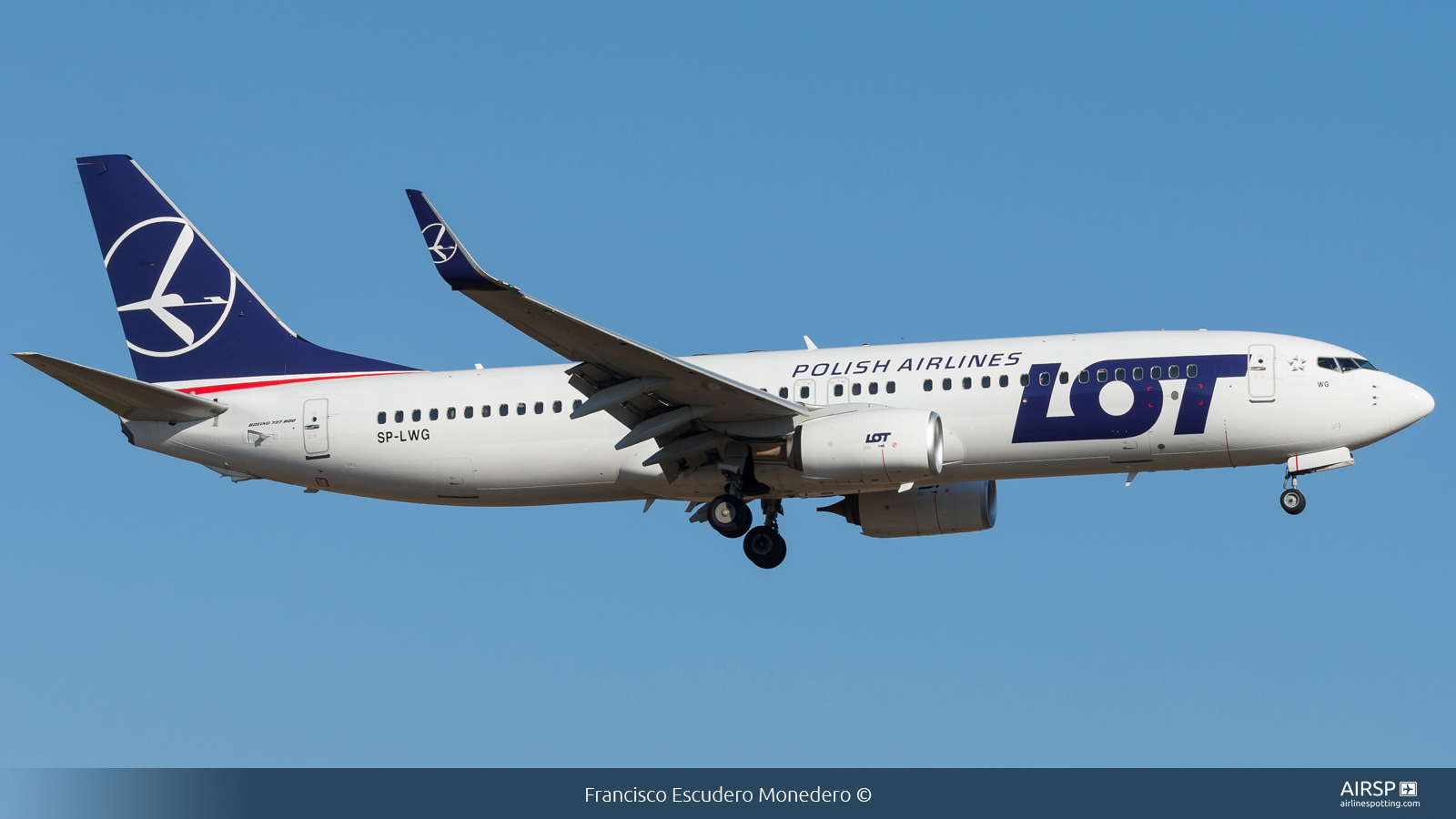 LOT Polish Airlines  Boeing 737-800  SP-LWG