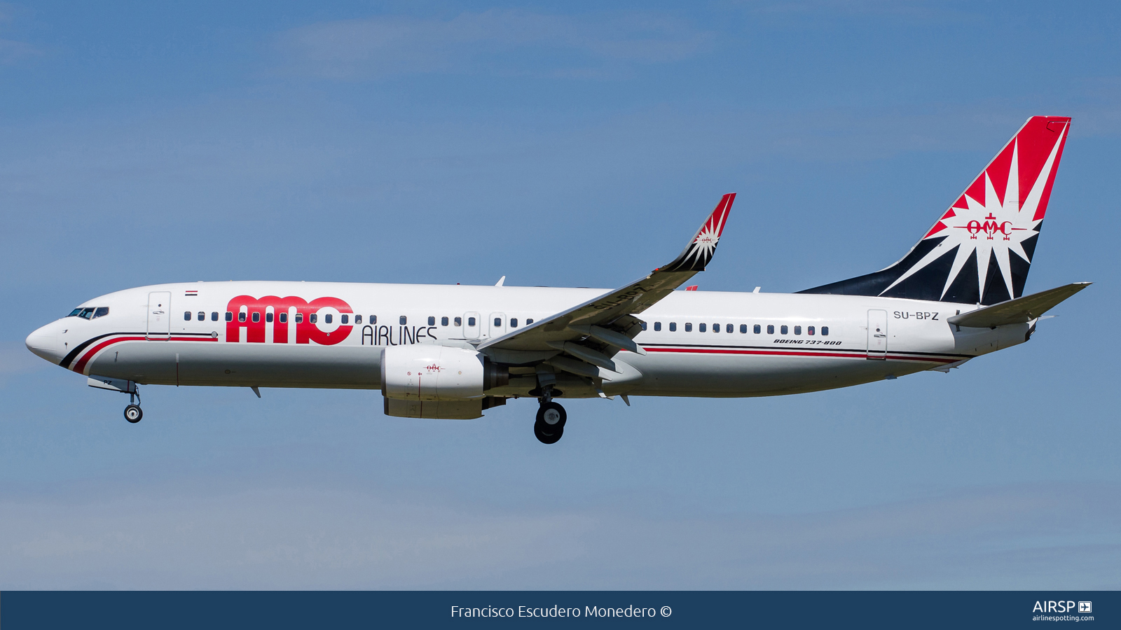AMC Airlines  Boeing 737-800  SU-BPZ