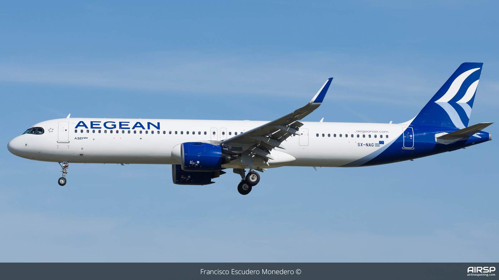 Aegean Airlines  Airbus A321neo  SX-NAG