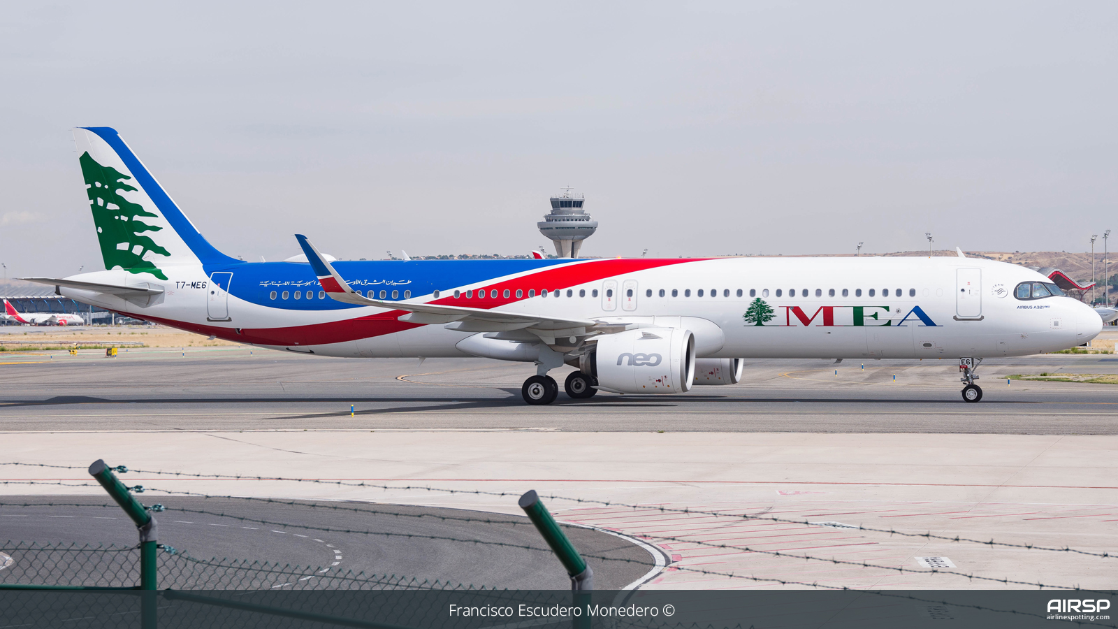 MEA Middle East Airlines  Airbus A321neo  T7-ME6