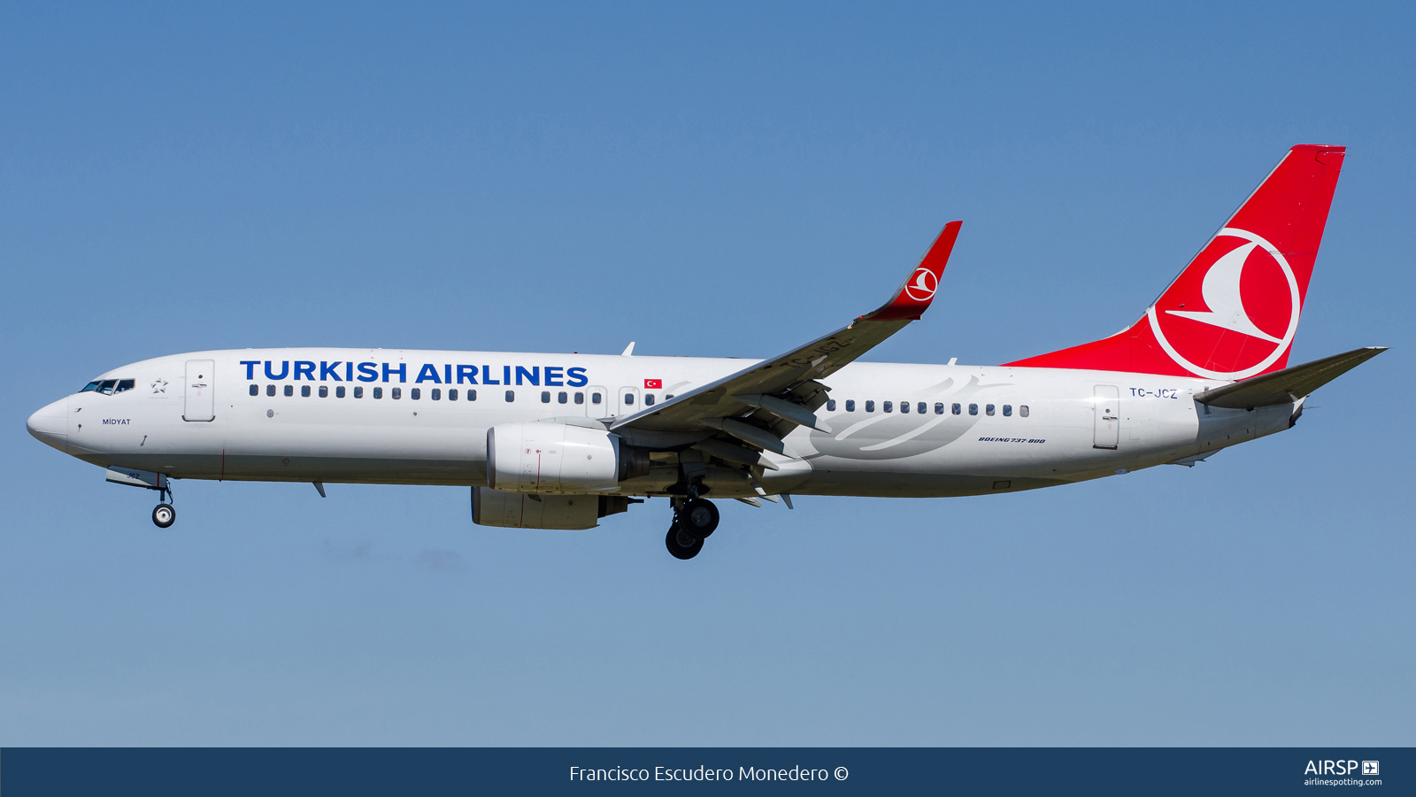 Turkish Airlines  Boeing 737-800  TC-JGZ