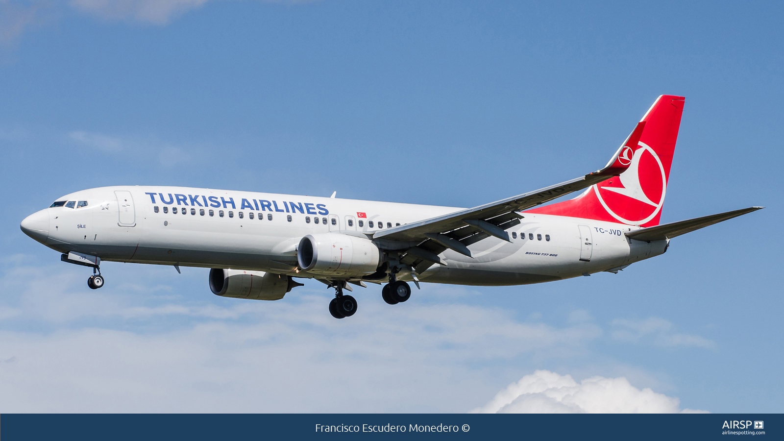 Turkish Airlines  Boeing 737-800  TC-JVD