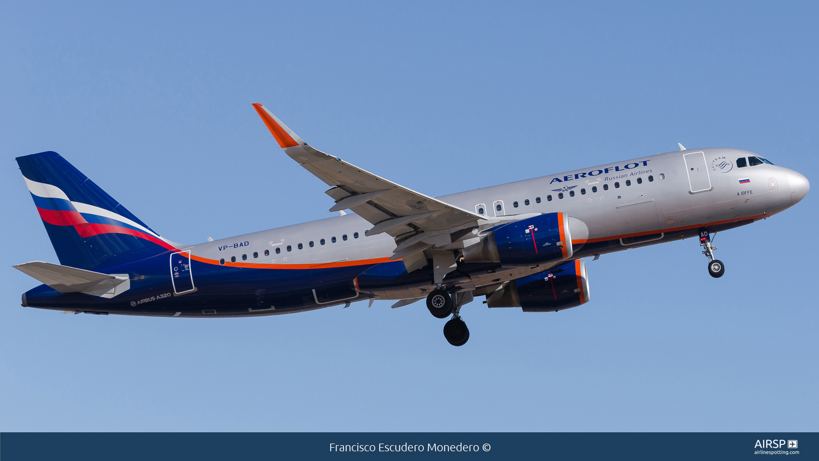 Aeroflot  Airbus A320  VP-BAD