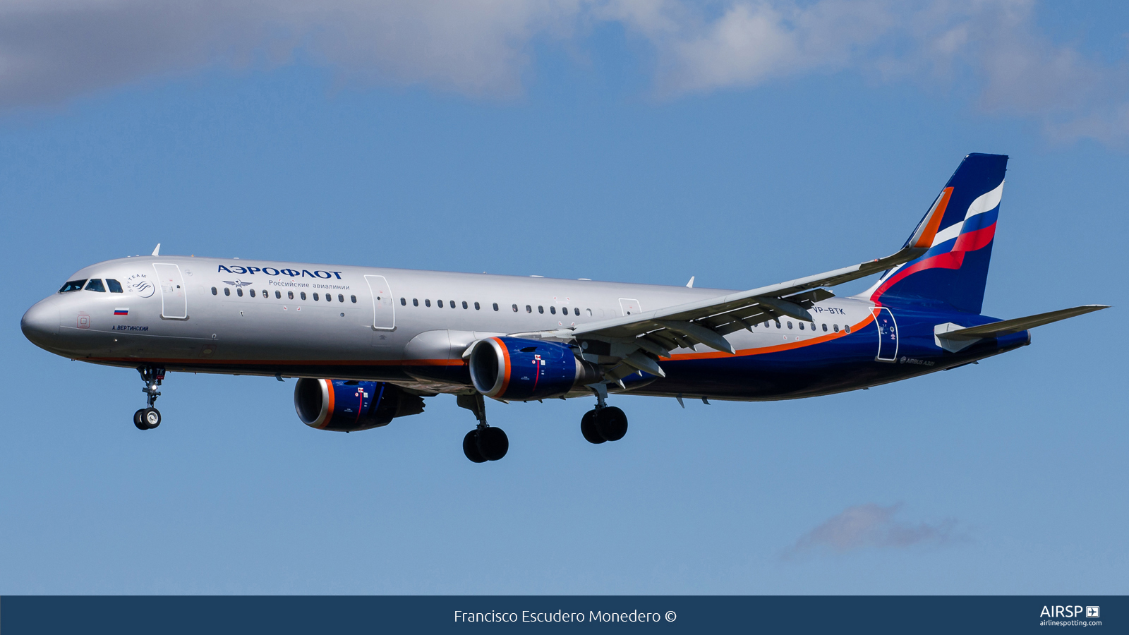 Aeroflot  Airbus A321  VP-BTK