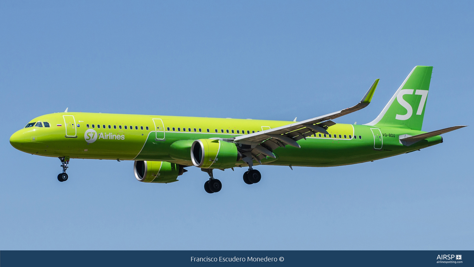 S7 Airlines  Airbus A321neo  VQ-BDU