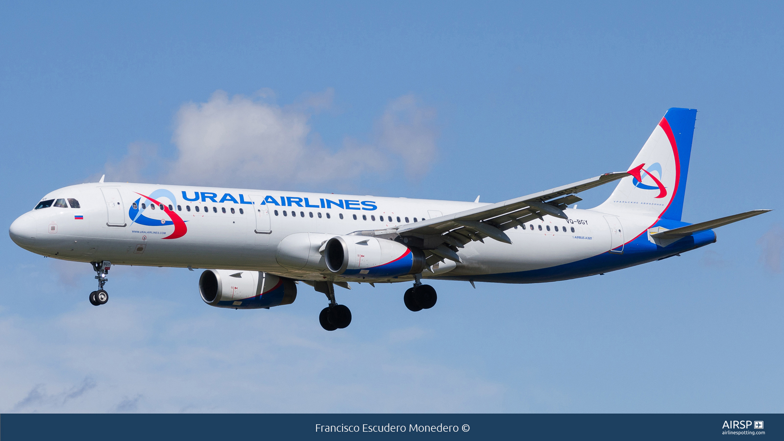 Ural Airlines  Airbus A321  VQ-BGY