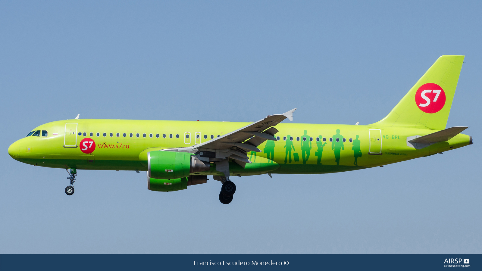 S7 Airlines  Airbus A320  VQ-BPL