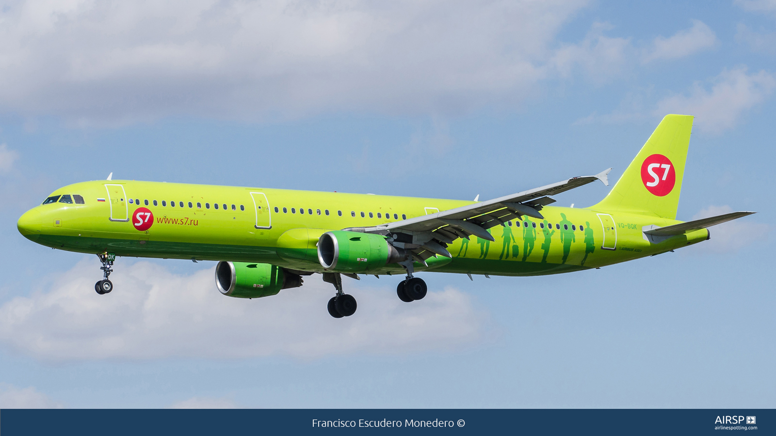 S7 Airlines  Airbus A321  VQ-BQK