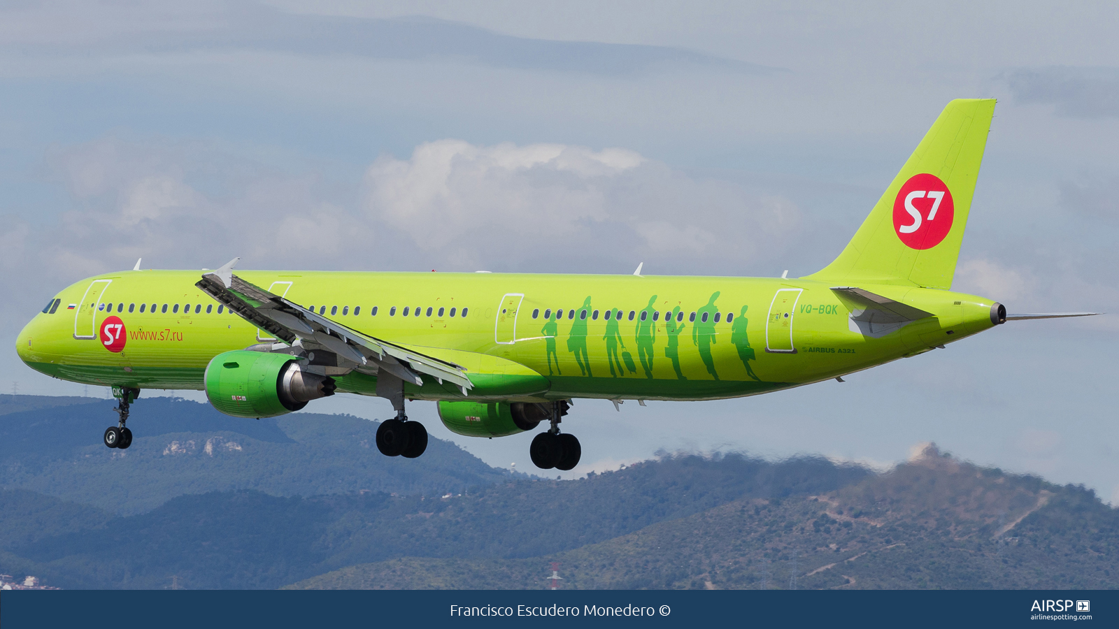 S7 Airlines  Airbus A321  VQ-BQK